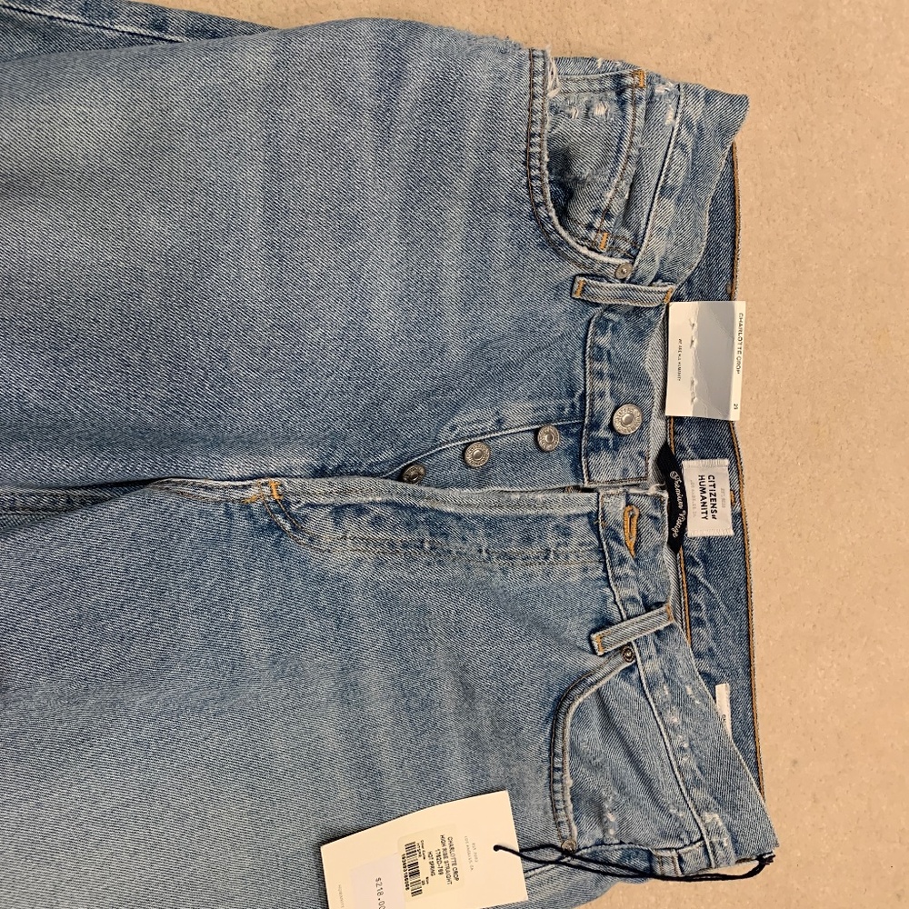 Citizens of Humanity Charlotte Crop High Rise Straight NWT